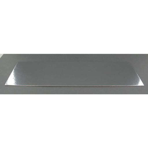 [ARRE1334] 50 Kartonnen Onderlegger 1,5Mm - Zilver - 130X340Mm