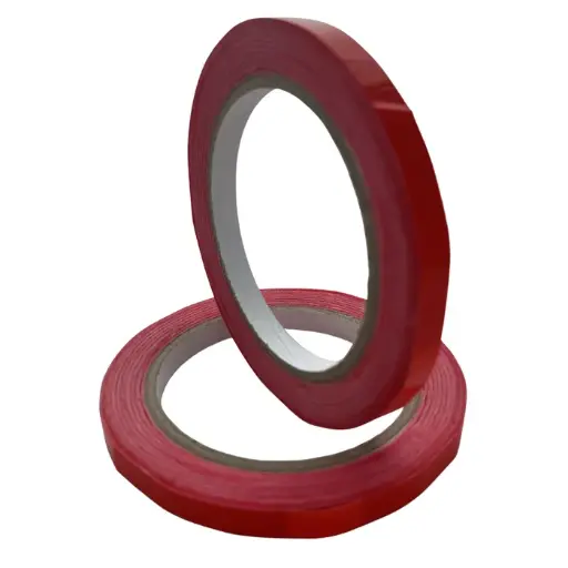 [V*PVC-ROOD] rol tape pvc 9mm/66m rood
