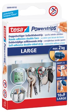 [58000T] 10 power-strips max. 2kg tesa