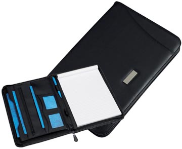 [98444] Schrijfmap Rillstab Excellent deluxe A4 lederlook zwart