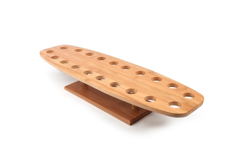 [S*31095] Serveerplateau bamboe 20 gaats 500 x 150 x 85 mm