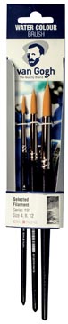 [90919133] Van Gogh Penselenset voor aquarelverf, serie 191 nr. 4-8-12