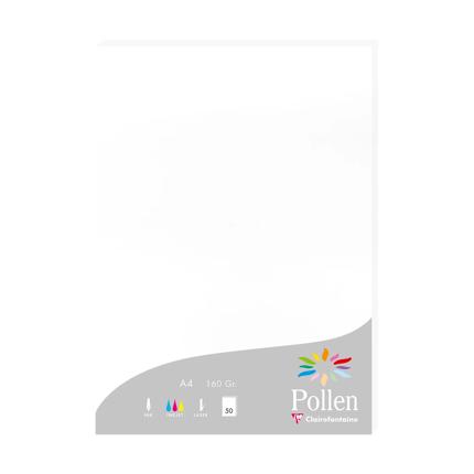 [E14239] Pollen pak van 50 blad 160g A4 (210x297mm) - Wit