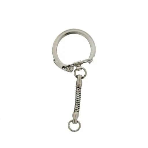 [1043031] sleutelhanger zilver 5st