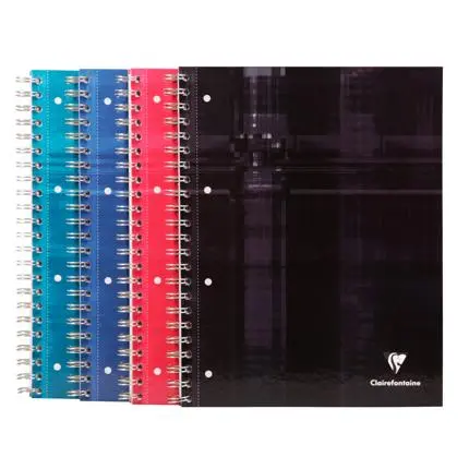 [E8292] Bind'O Block Spiraalschrift A4, 120 afscheurbare bladen met 4-gaats perforatie geruit 5x5mm