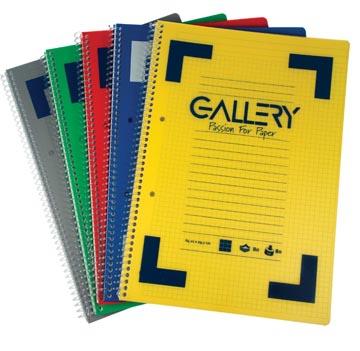 [01611] Spiraalschrift Gallery A4 160Blz Gelijnd