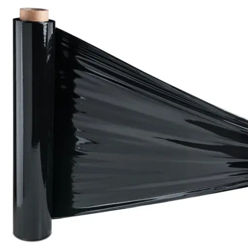 [1015023N] Stretchfolie zwart 50cm/300m 23my - 1015023N