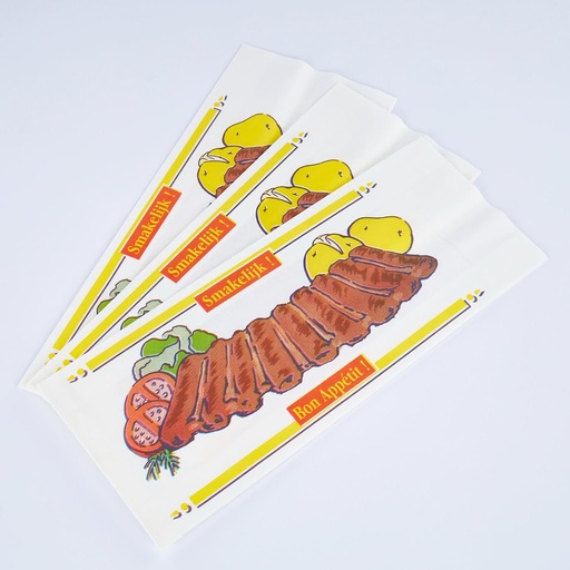 [RIBCOTE] Papieren Ribbenzak - 500St - 170+70X445Mm