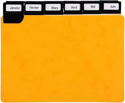 [13751E] Tabbladen In Karton Met Metalen Tabs Voor Een Klassement  74X105Mm - 125X75 