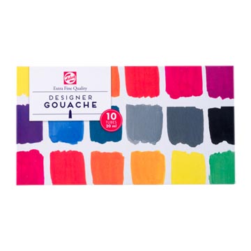 [08820410] Talens Art Gouache Extra Fijn Basisset 10 X 20 Ml Tubes