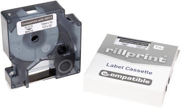 [45013R] Tape 12Mmx7M Zwart-Wit