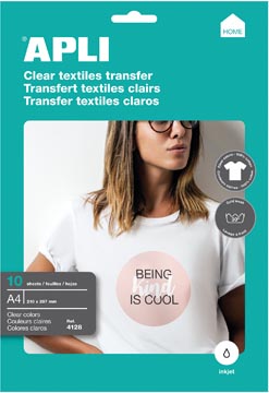 [04128] T-SHIRT TRANSFERPAPIER WIT 10VEL