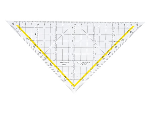 [AR16501] Tz-Geodriehoek 22.5Cm Zonder Greep Aristo