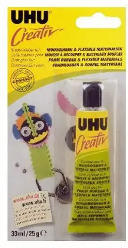 [2918200] Uhu Creativ'Lijm Foamrubber En Soepel Materiaal 25Gr.