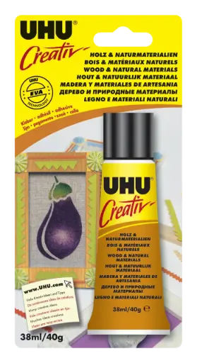 [2917200] UHU creativ'lijm hout en natuurlijke materialen 40gr.