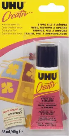 [2921200] UHU creativ'lijm textiel, vilt en boekomslagen 40gr.