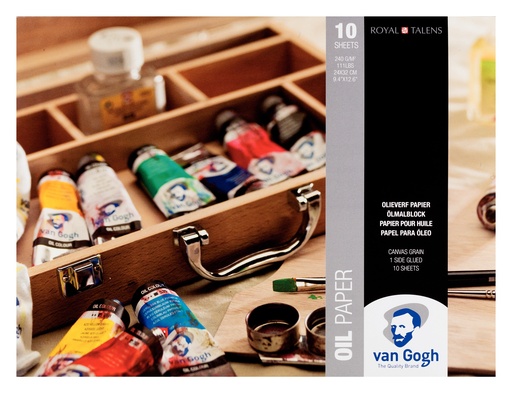 [93152432] VAN GOGH OLIEVERF PAPIER 240G 24X32CM 10VEL
