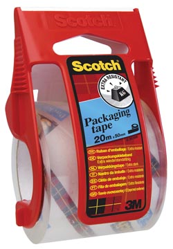 [E5020D] Scotch afroller met verpakkingsplakband, ft 50 mm x 20 m, transparant