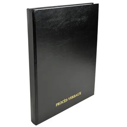 [E*72] Register 32X25Cm - Verslag/ Notulen Algemene Vergadering - 200 Blad - Met Tabs - Zwart