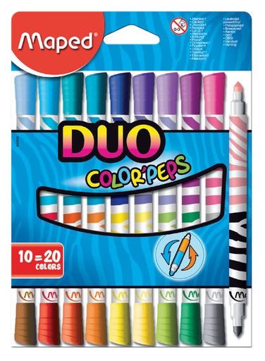 [847010] VILSTIFTEN DUO COLORPEPS 10 STUKS MAPED