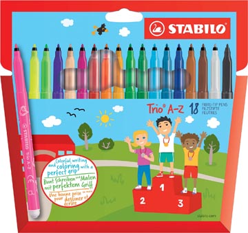 [378118] Viltstift Trio A-Z Etui 18X