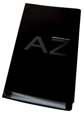 [A12114] Visitekaartenmap 160K Pp Zwart