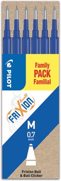 [BLS-FR7-S6] FRIXION VULLING 6X (0.7mm) BLAUW FAMILYPACK