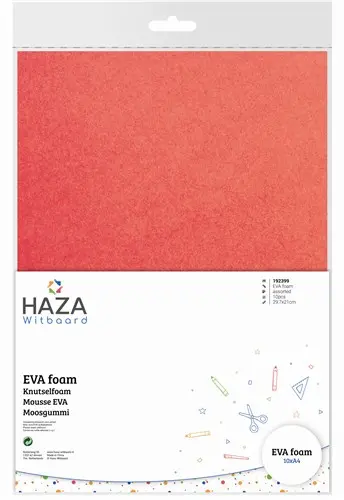 [192399] Foam Create-It Assorti (A4, 2Mm, 10 Vel)