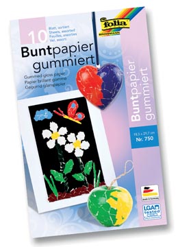 [750] 10 vel glanspapier 185x297mm folia