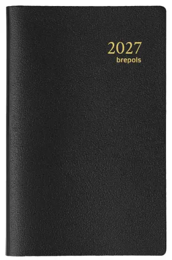 [083420510120] Brepols zakagenda 2027, Delta Genova, 1week/2pag, A7 81x120mm spiraal zwart