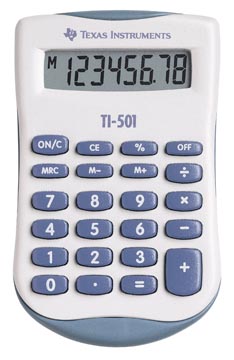 [TI501] Zakrekenmachine Ti-501 Texas Instr.