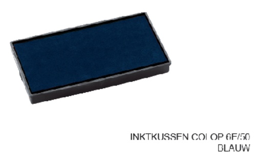[E/50B] Stempelkussen Colop 6E/50 blauw