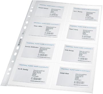 [47583003] 10 visitekaarten etuis transparant