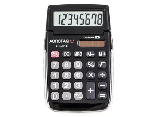 [AC-901] acropaq rekenmachine ac-901 zwart