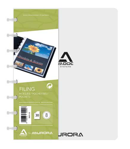 [5835110] Presentatiealbum BIND-EX 30 HOESJES A5 TRANSP.