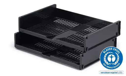 [1700801058] Durable brievenbakje Optimo, A4, liggend formaat, houtskool