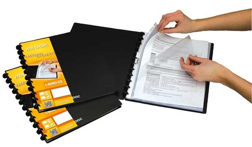 [5825700] ADOC A4 PRESENTATIEMAP - 20 POUCH -2 KANTEN OPEN