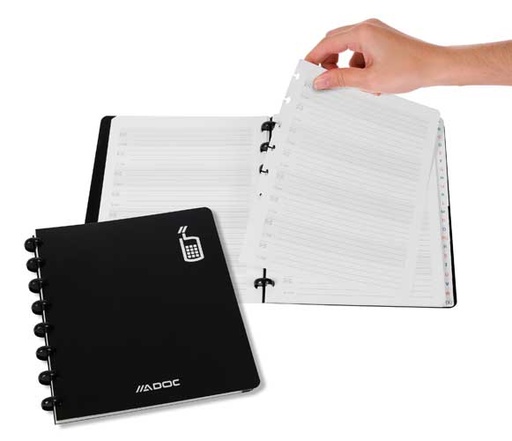 [5814021] ADRESBOEK A5 ADOC PP ZWART
