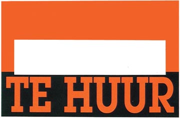 [R42001] Affiche Te Huur 250Gr.27X36Cm