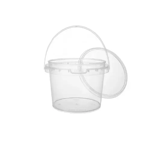 [600162] Plastic potten met veiligheidssluiting – rond Ø 131mm – 1000ml + hengsel 197 stuks