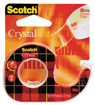 [6-1975D] AFROLLER SCOTCH CRYSTAL CLEAR 19MMX7,5M