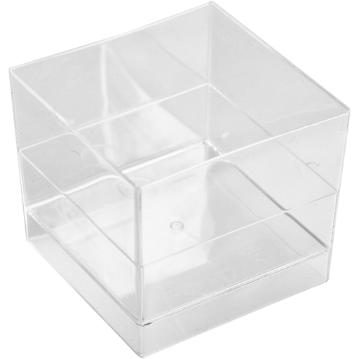 [448198] 50 amuse bakje 42x42mm transparant