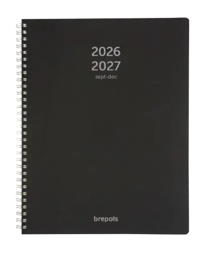 [25224249100140] Agenda Brepols 16m/a4 week pp zwart