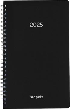 [051649100140] AGENDA BREPOLS BREFORM POLYPROP ZWART