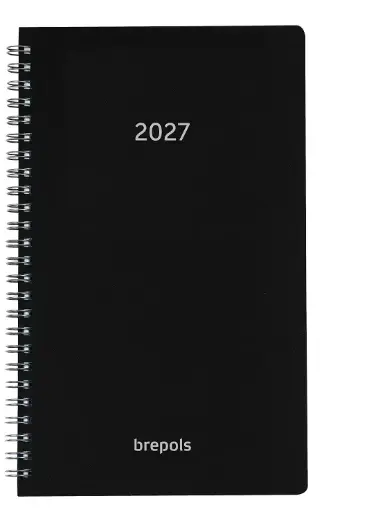 [051649100140] Agenda Brepols Breform Polyprop Zwart