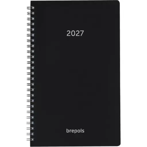 [051649100140] Agenda Brepols Breform Polyprop Zwart