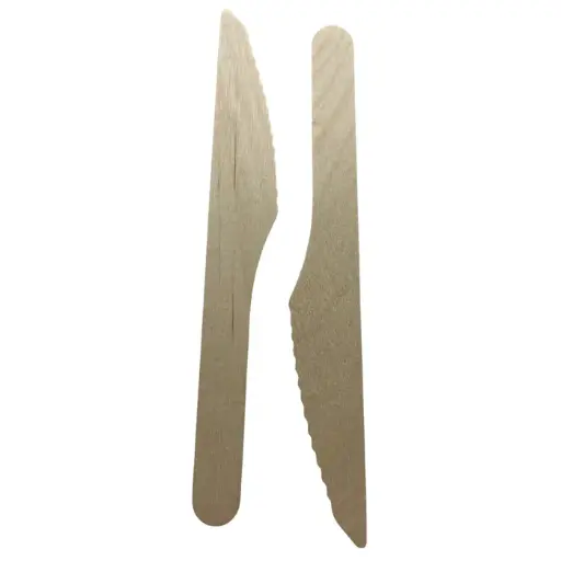 [S60003] Mes hout 16,5cm 100 stuks