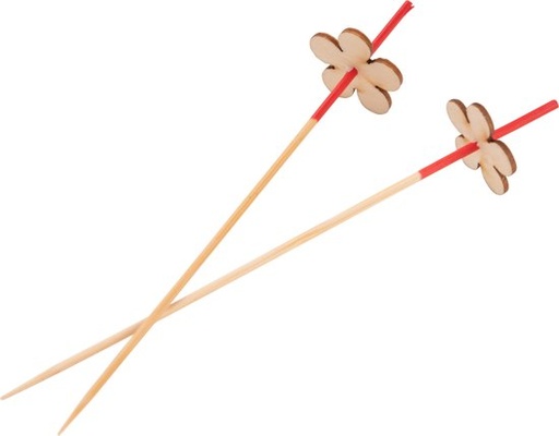 [S*31165] bamboe prikker met bloem 120mm