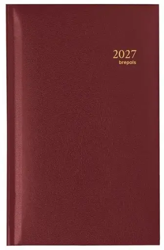[073112550460] Agenda Brepols Interplan Lima Bordeaux 1 week per 2 pagina's 1-talig