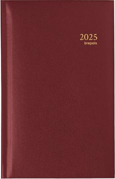 [073612550460] Agenda Brepols Interplan Lima Week Bordeau 1 week per 2 pagina's 6-talig